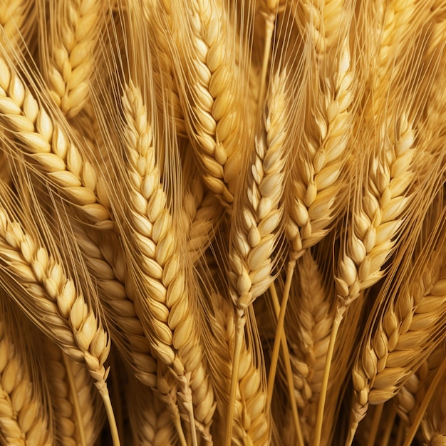 a close up of a wheat head with a wheat on it