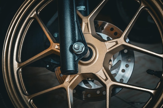 Photo a close up of a wheel with a black band