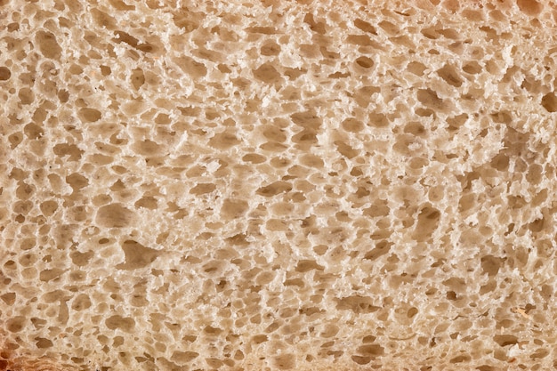 Close-up of white bread background texture