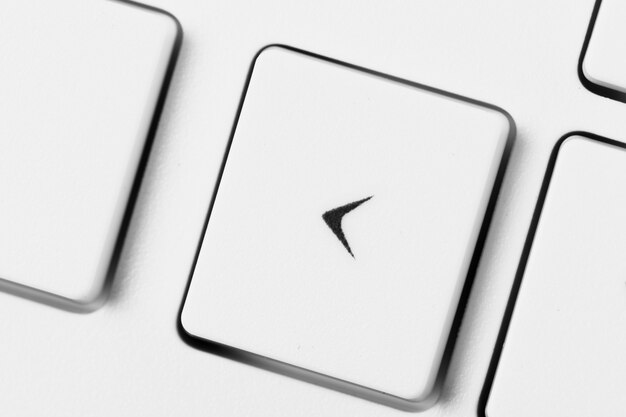 Close up of a white computer keyboard