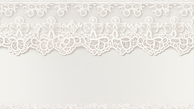 a close up of a white lace border with a white background generative ai