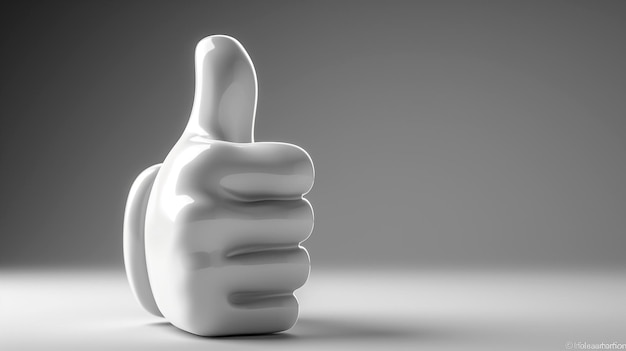 A close up of a white object with a thumb up Hand Stock Photos