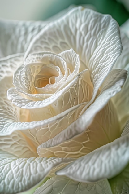 Photo close up of a white rose flower