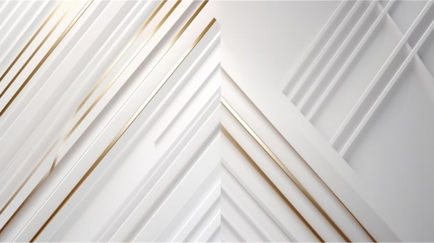 a close up of a white wall with gold lines generative ai