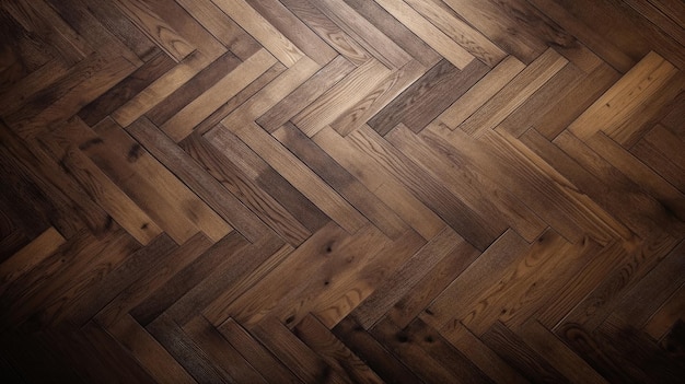 A close up of a wooden parquet floor