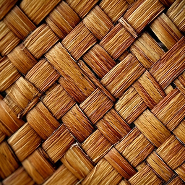 A close up of a woven basket with a black background generative ai