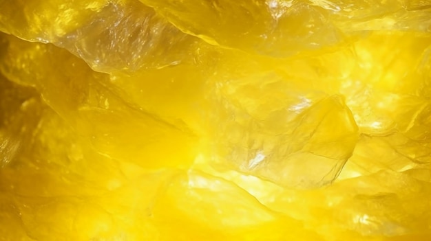 A close up of a yellow bag with the word lemon on it