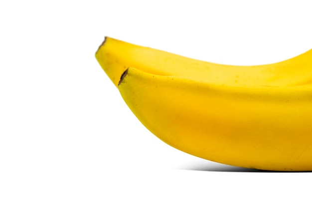 close view of Banana onwhite background