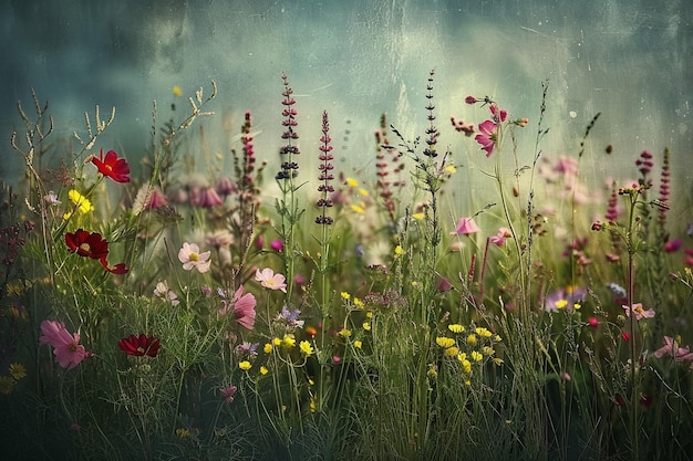 Close your eyes and imagine a tranquil meadow pain generative ai