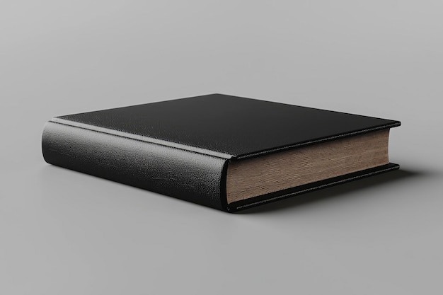 Photo closed black book mockup