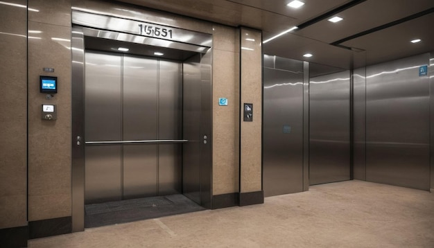 closed door HD 8K wallpaper Stock Photographic Image elevator