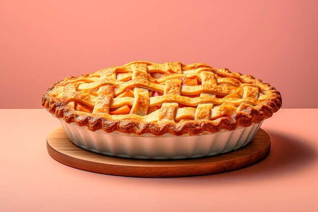 A closed fruit pie