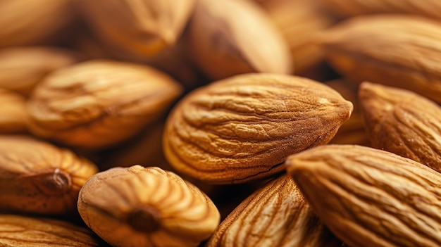 CloseUp of Almonds A Nutty Delicacy