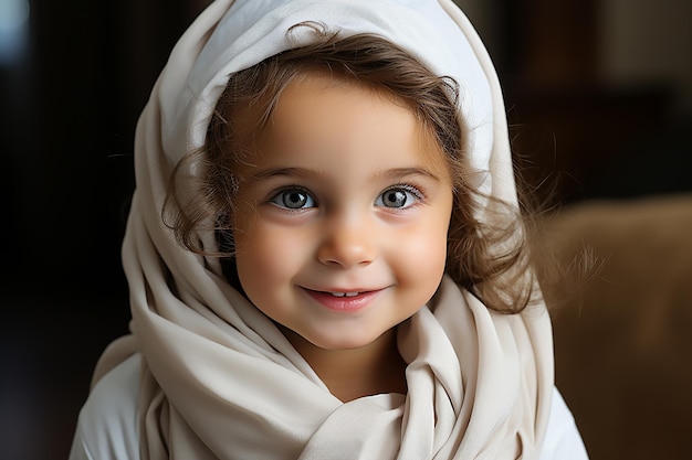 CloseUp of an Arab Baby Smiling at Camera Artistic 32