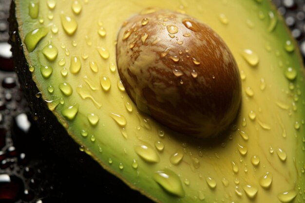 Photo closeup of avocados smooth creamy flesh natural snack fresh fruit avocado image photography