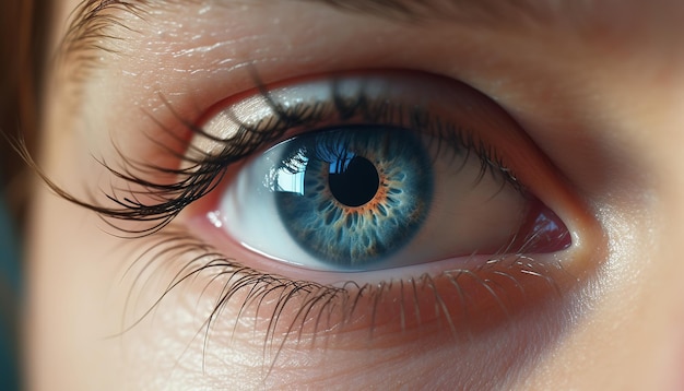 Closeup of Beautiful Blue Eye