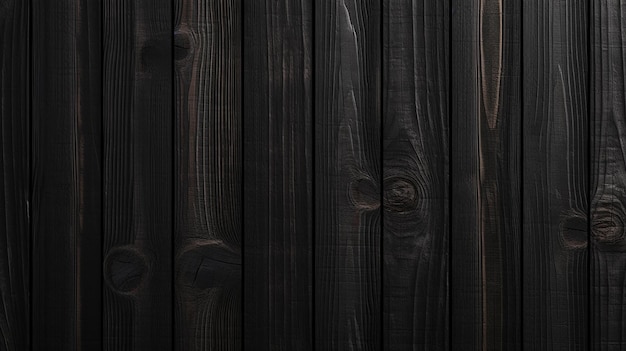 CloseUp Black Wooden Background in Stylish Design