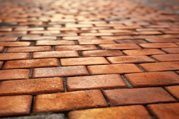 CloseUp of Brick Sidewalk