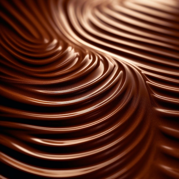 A closeup of a brown chocolate background