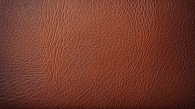 Closeup of brown leather background