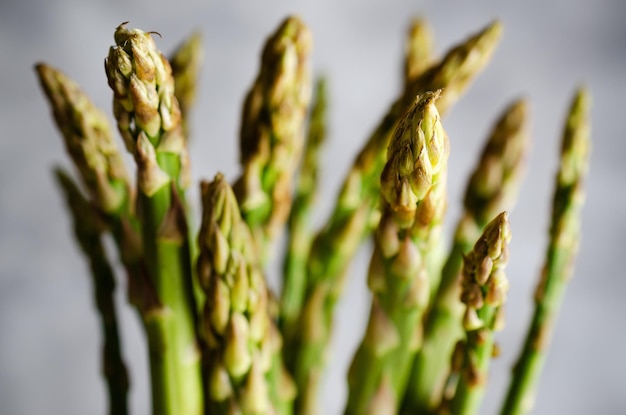 A closeup of a bunch of asparagus