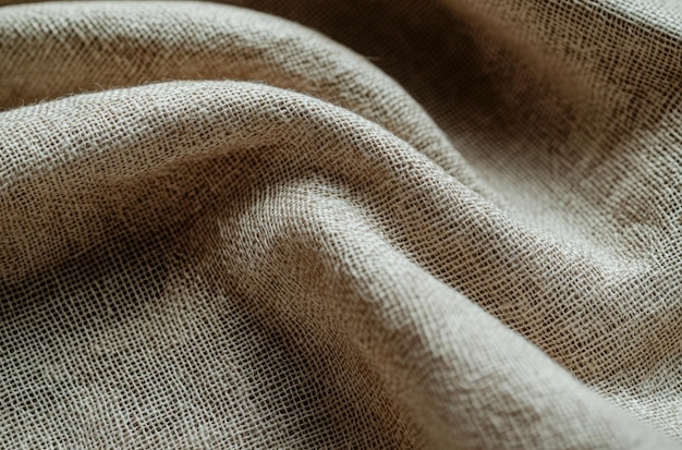 Closeup of burlap texture