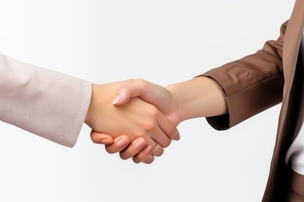 Closeup of a business handshake