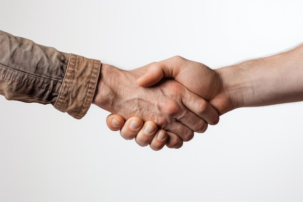 Closeup of a business handshake