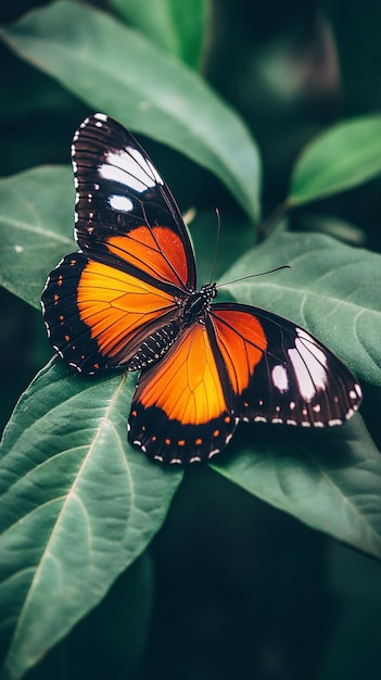 closeup of butterfly in nature background