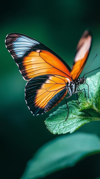 closeup of butterfly in nature background