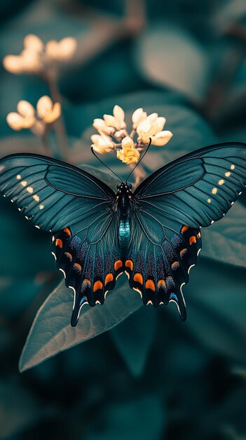 closeup of butterfly in nature background