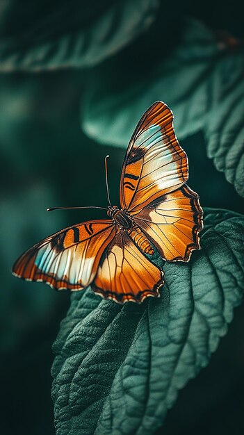 closeup of butterfly in nature background