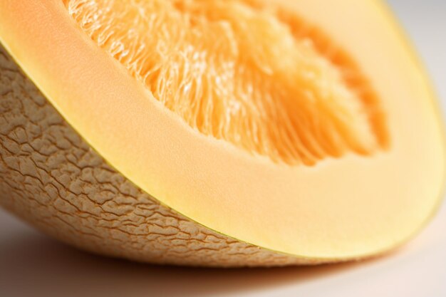 Photo closeup of cantaloupe skin with natural natural snack fresh fruit cantaloupe image