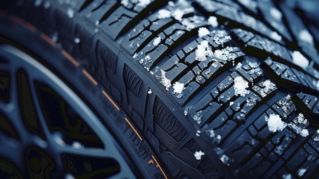 closeup of car tires in automobile store