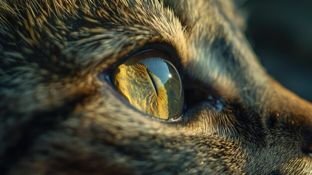 Photo closeup of a cats eye ar 169 v 6 job id a558f76eeb9d4c72b5214050c61c47f7