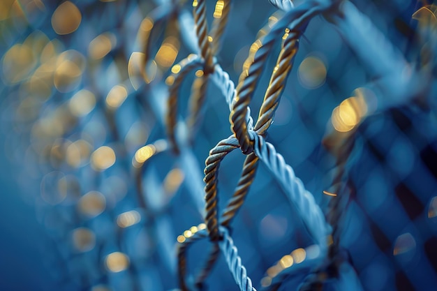 Closeup of a Chain Link Fence