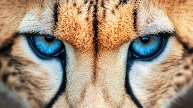 Closeup of a Cheetahs Eyes