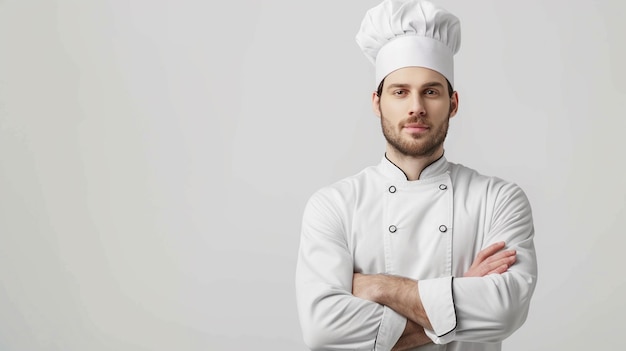 Closeup Chef man and woman prepare food at professional kitchen