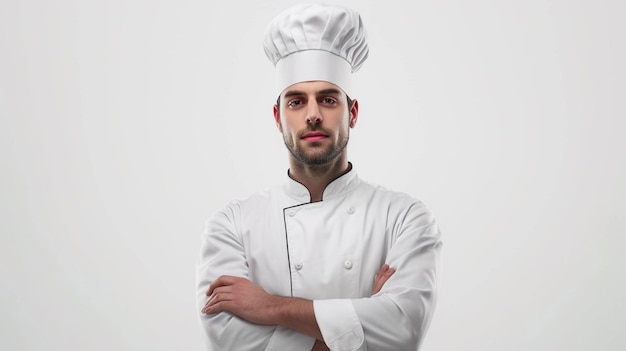 Closeup Chef man and woman prepare food at professional kitchen