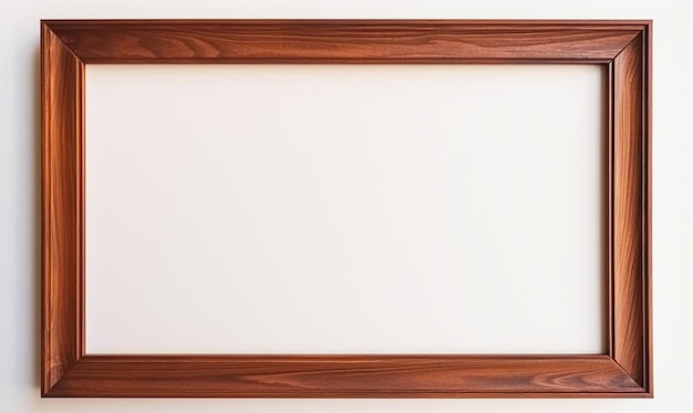 CloseUp of Clean Brown Wooden Frame