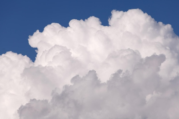 Closeup cloud with blue sky