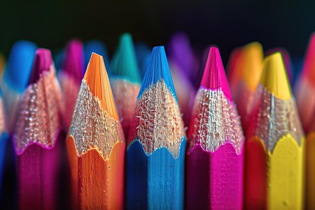 CloseUp of Colored Pencils