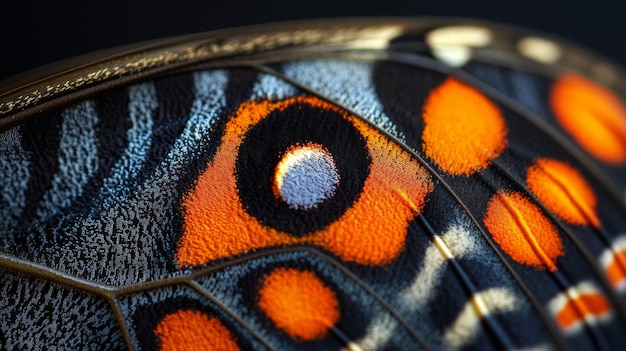 CloseUp of Colorful Butterfly Wing Patterns