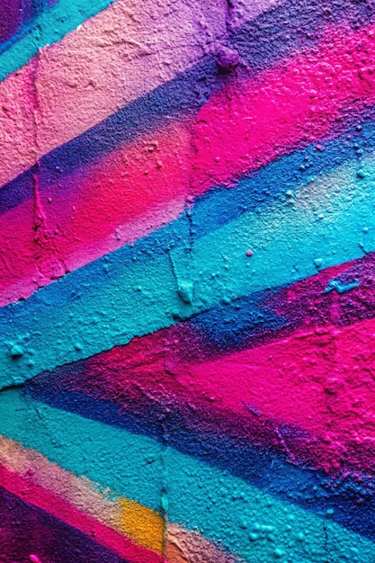 Closeup of colorful pink purple blue urban wall texture Modern pattern for wallpaper design Creative modern urban city background for advertising mockups