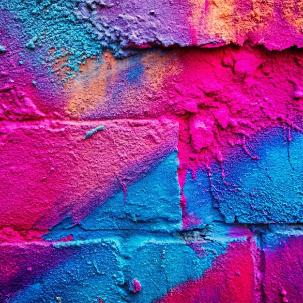 Closeup of colorful pink purple blue urban wall texture Modern pattern for wallpaper design Creative modern urban city background for advertising mockups