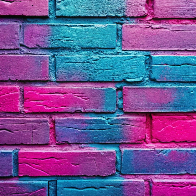 Closeup of colorful pink purple blue urban wall texture Modern pattern for wallpaper design