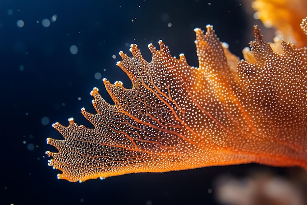 Photo closeup of a coral reef with intricate detail