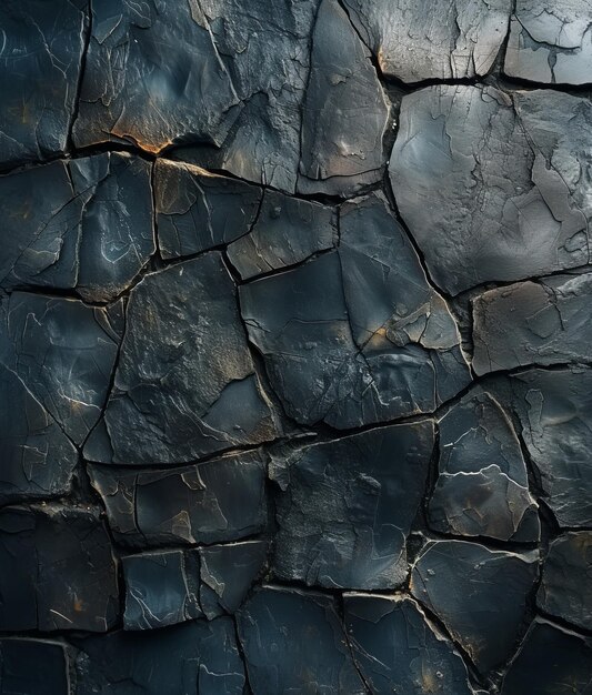 Closeup of cracked earth texture in natural light