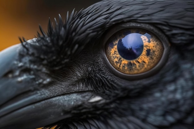 Closeup Crow Picture A Detailed and Intimate Look at a Majestic Bird