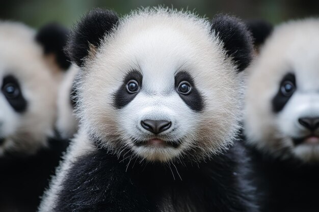 Closeup of a Cute Baby Panda